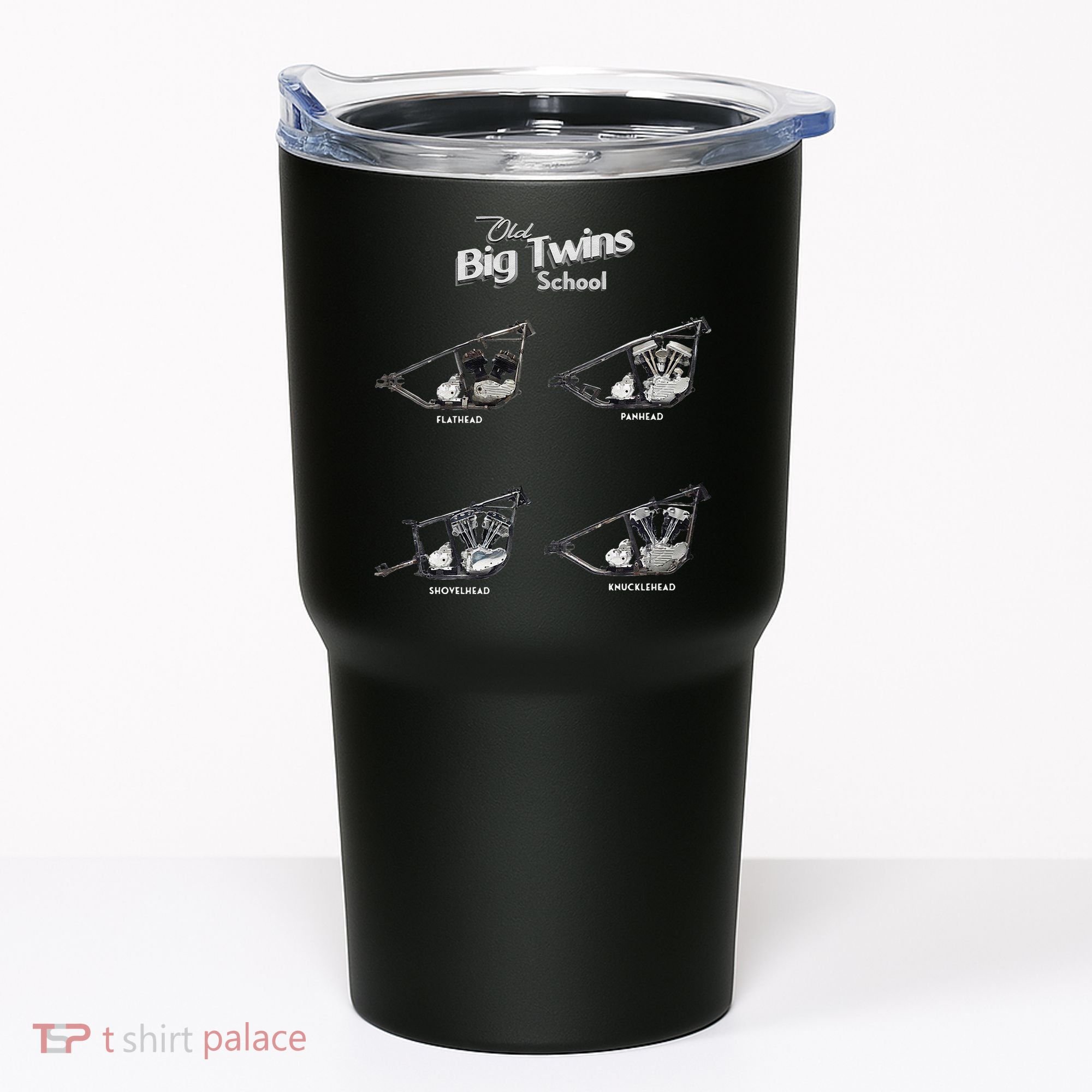 Big Twins Shovelhead Knucklehead Panhead Flathead Hd V Twin Premium Tumbler