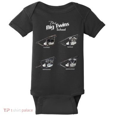 Big Twins Shovelhead Knucklehead Panhead Flathead Hd V Twin Premium Baby Bodysuit