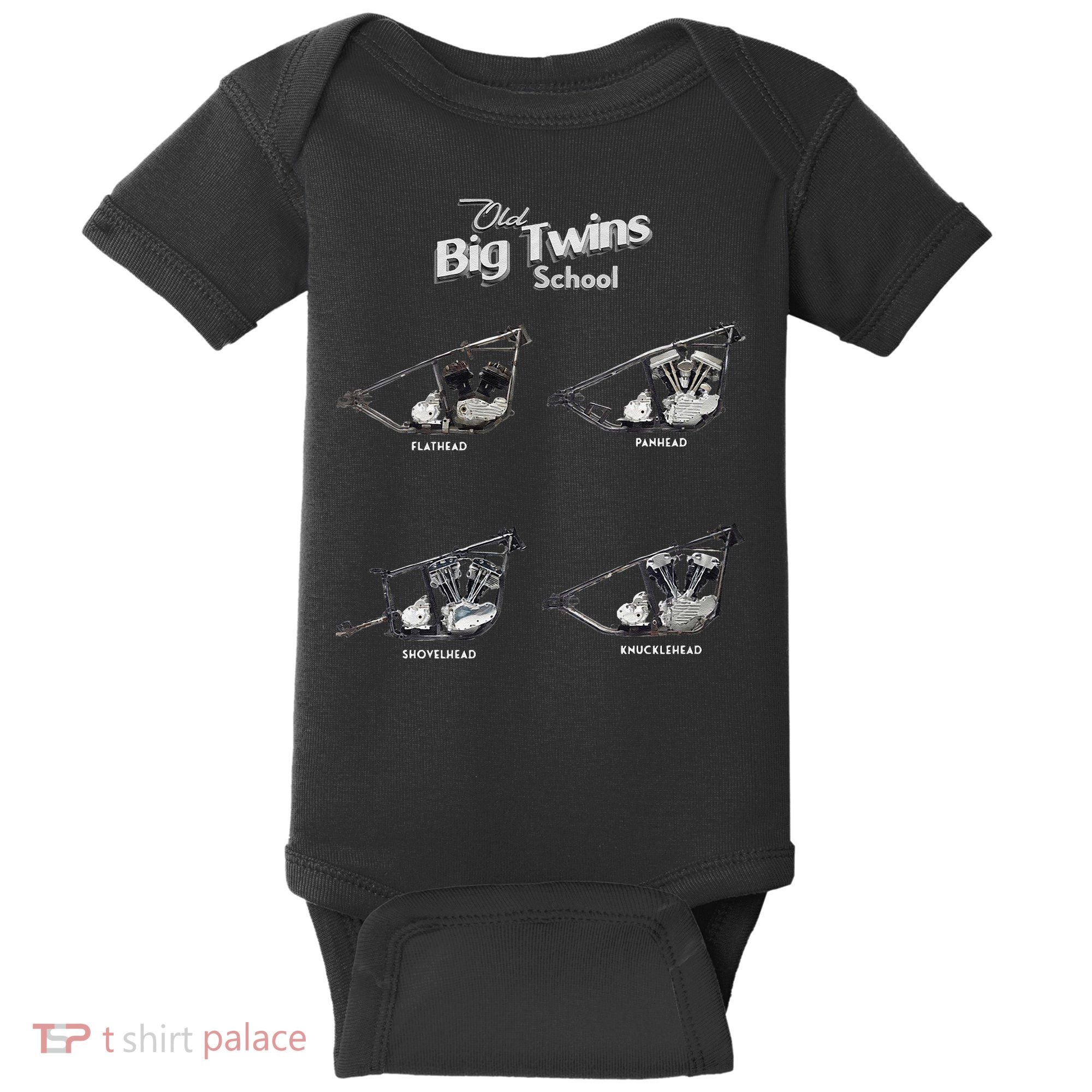 Big Twins Shovelhead Knucklehead Panhead Flathead Hd V Twin Premium Baby Bodysuit