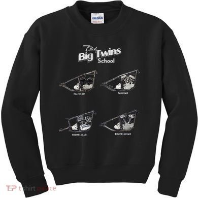 Big Twins Shovelhead Knucklehead Panhead Flathead Hd V Twin Premium Kids Sweatshirt