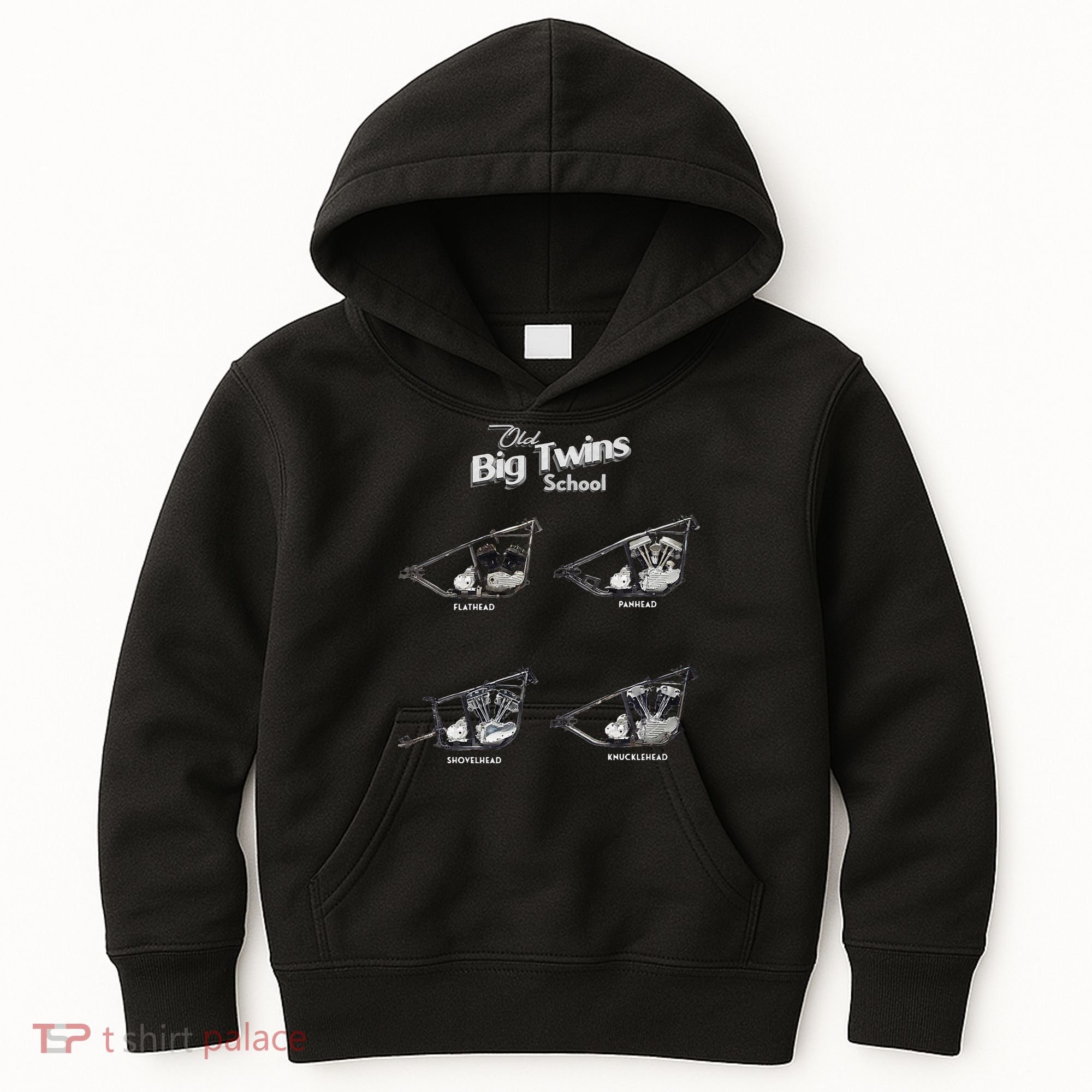 Big Twins Shovelhead Knucklehead Panhead Flathead Hd V Twin Premium Kids Hoodie