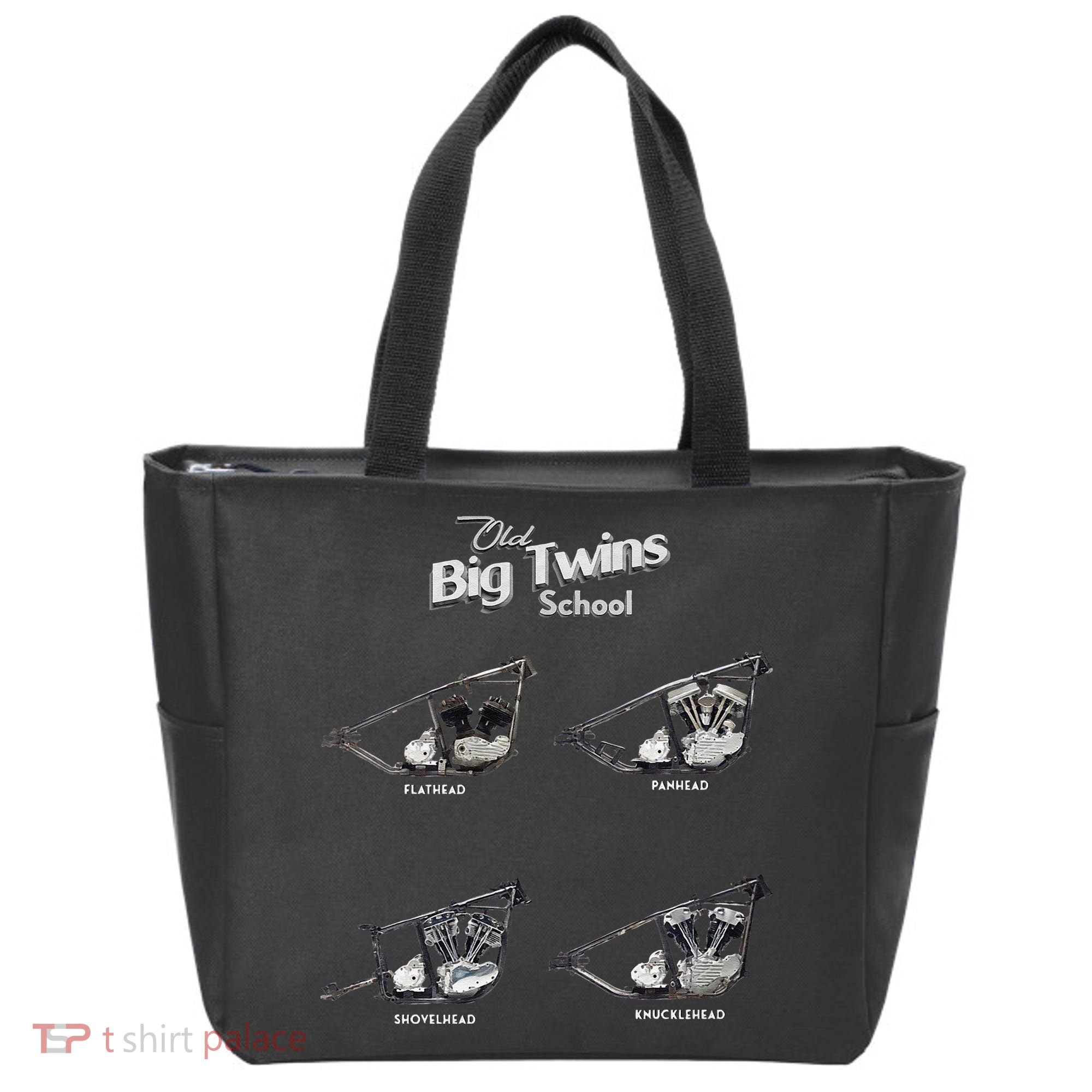 Big Twins Shovelhead Knucklehead Panhead Flathead Hd V Twin Premium Tote Bag