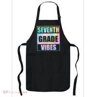 Back To School 7th Grade Vibes First Day Of School Teachers Apron thumb 0