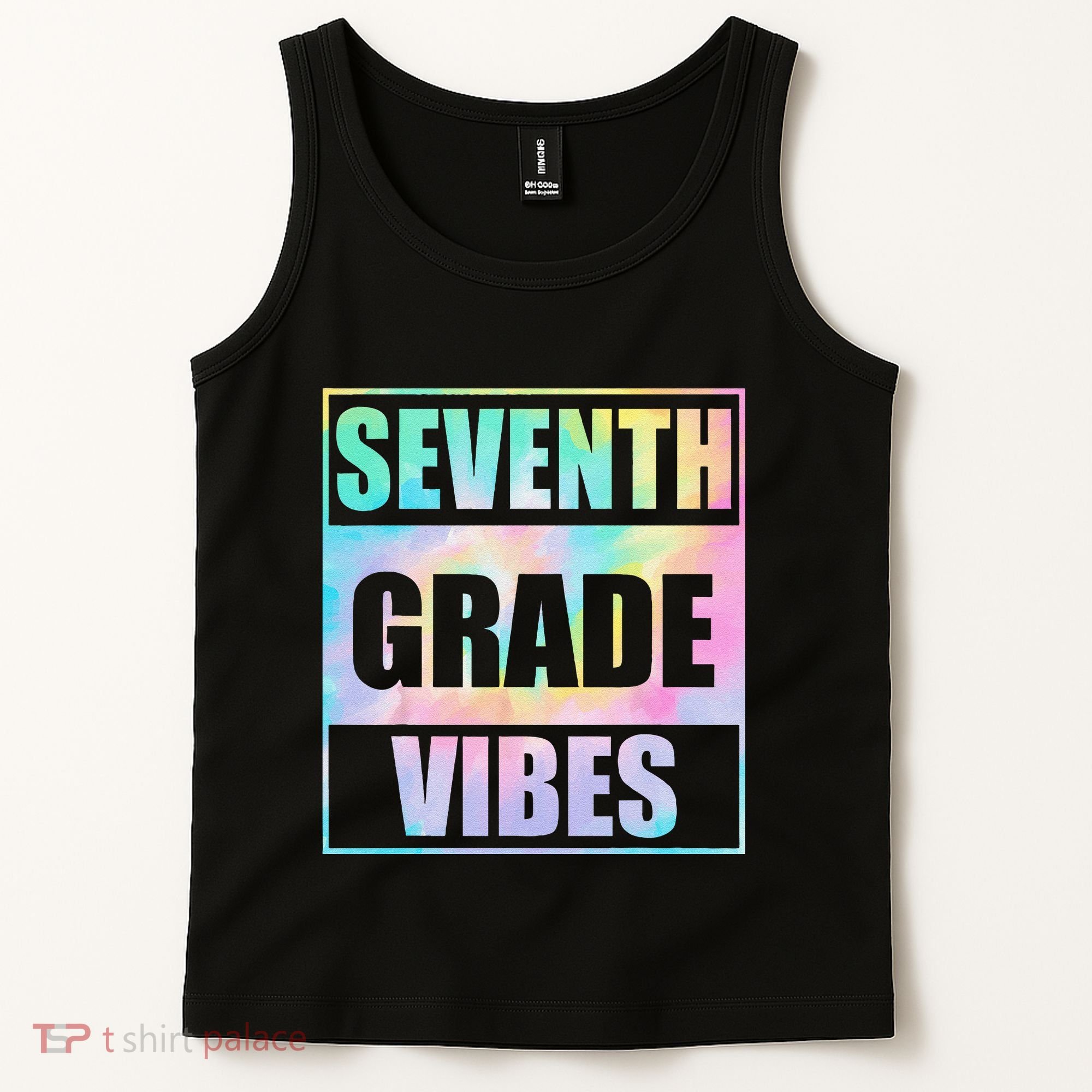 Back To School 7th Grade Vibes First Day Of School Teachers Tank Top