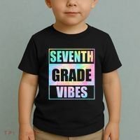 Back To School 7th Grade Vibes First Day Of School Teachers Toddler T-Shirt thumb 2