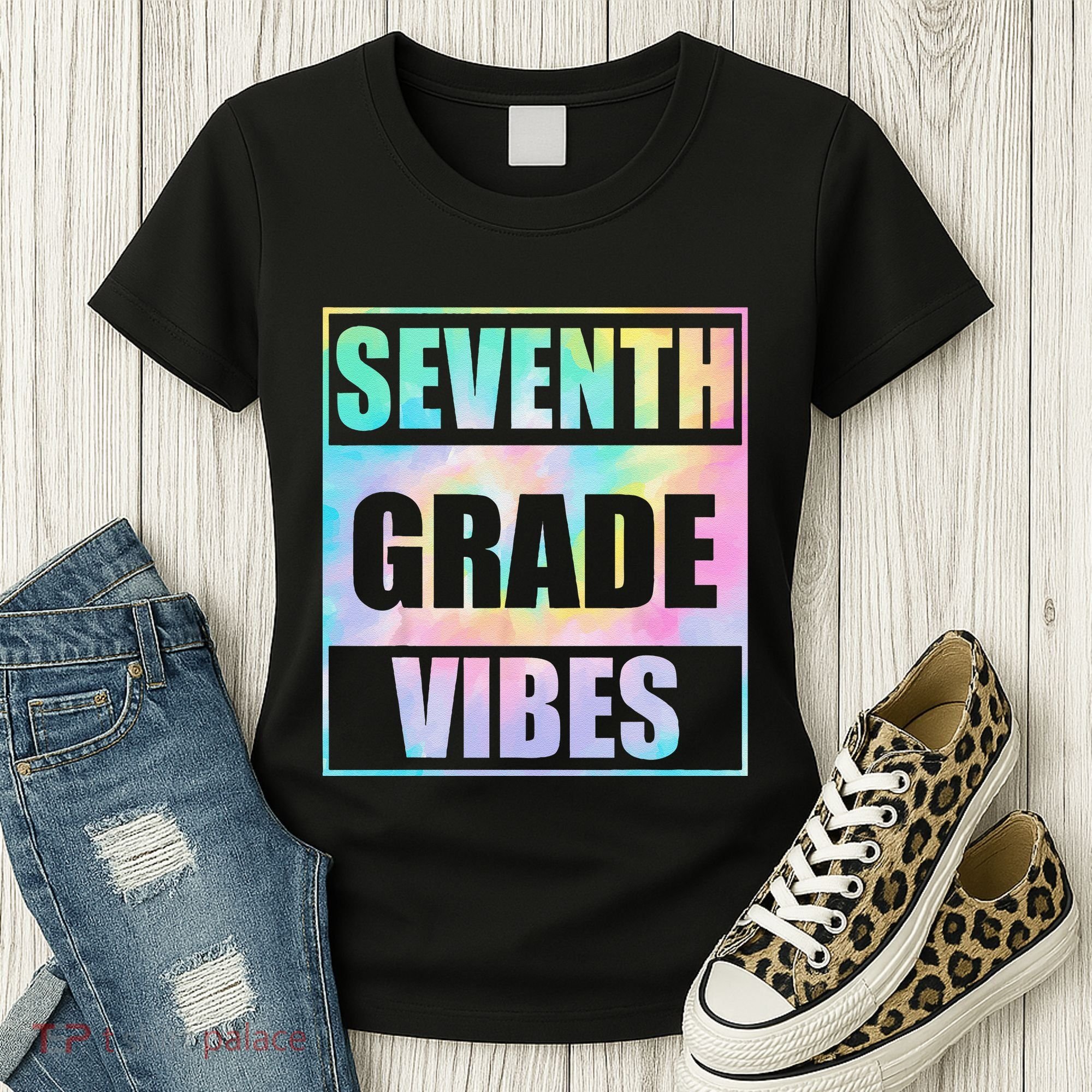 Back To School 7th Grade Vibes First Day Of School Teachers Women's T-Shirt