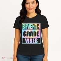 Back To School 7th Grade Vibes First Day Of School Teachers Women's T-Shirt thumb 4