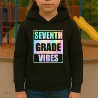 Back To School 7th Grade Vibes First Day Of School Teachers Kids Hoodie thumb 3
