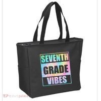 Back To School 7th Grade Vibes First Day Of School Teachers Tote Bag thumb 2