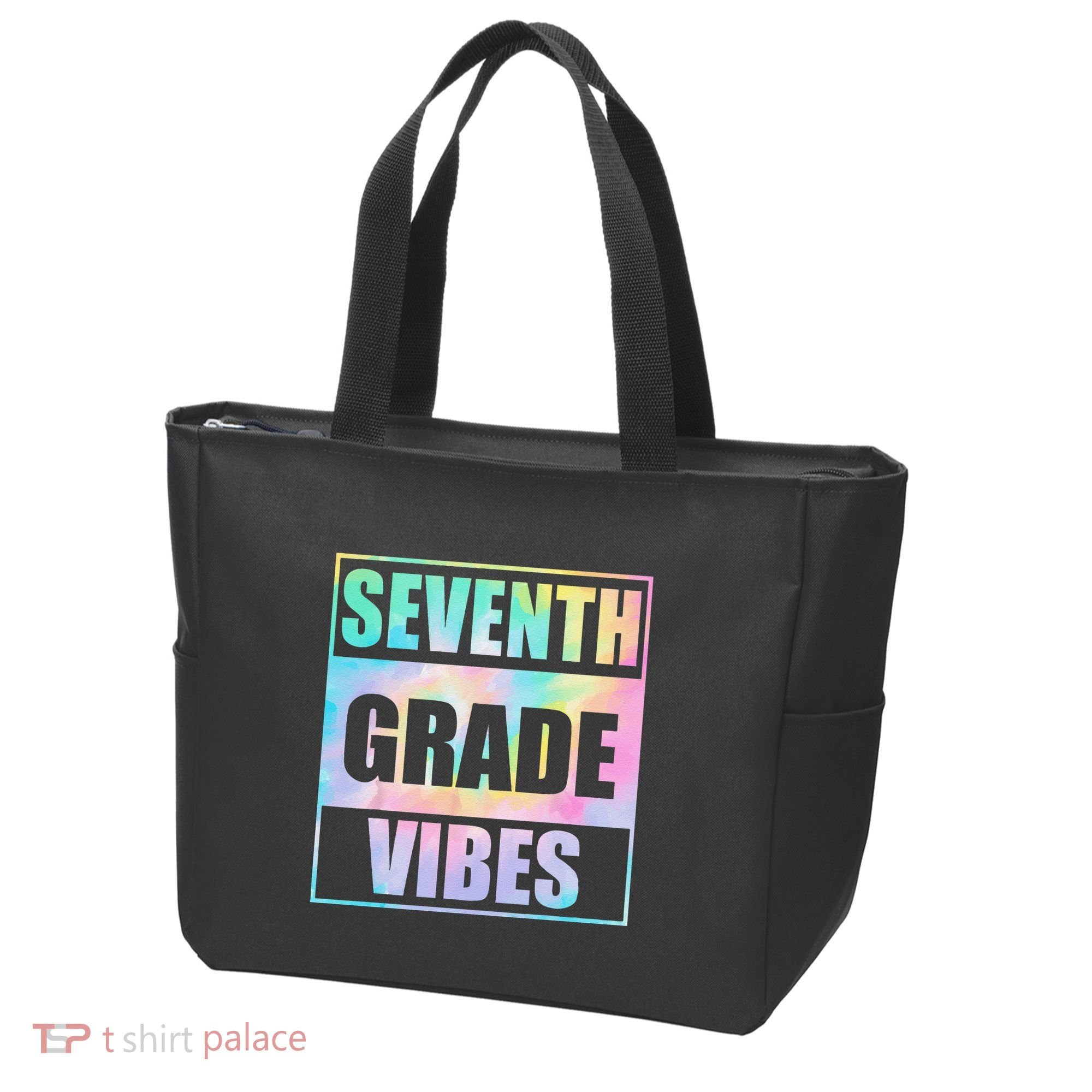 Back To School 7th Grade Vibes First Day Of School Teachers Tote Bag