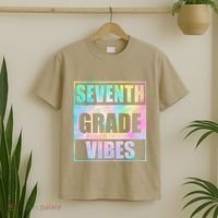 Back To School 7th Grade Vibes First Day Of School Teachers T-Shirt thumb 2