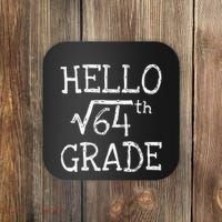 Back To School 8th Grade Square Root Of 64 Math Teacher Coaster thumb 0