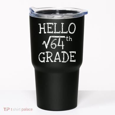 Back To School 8th Grade Square Root Of 64 Math Teacher Tumbler
