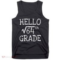 Back To School 8th Grade Square Root Of 64 Math Teacher Tank Top thumb 0