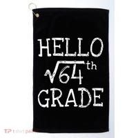 Back To School 8th Grade Square Root Of 64 Math Teacher Golf Towel thumb 0