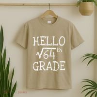 Back To School 8th Grade Square Root Of 64 Math Teacher T-Shirt thumb 2