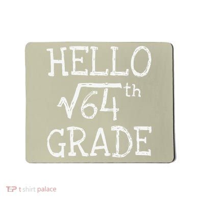 Back To School 8th Grade Square Root Of 64 Math Teacher Mousepad