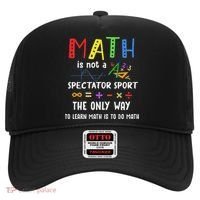 Back To School Math Is Not A Spectator Sport Math Teacher Hat thumb 0