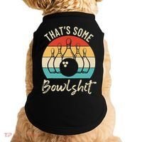 Bowling Thats Some Bowlshit Retro Bowling Lovers Bowler Doggie Tank thumb 0