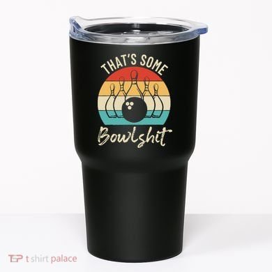 Bowling Thats Some Bowlshit Retro Bowling Lovers Bowler Tumbler