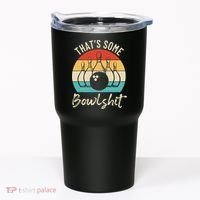 Bowling Thats Some Bowlshit Retro Bowling Lovers Bowler Tumbler thumb 0
