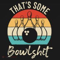 Bowling Thats Some Bowlshit Retro Bowling Lovers Bowler Women's Long Sleeve Shirt thumb 2