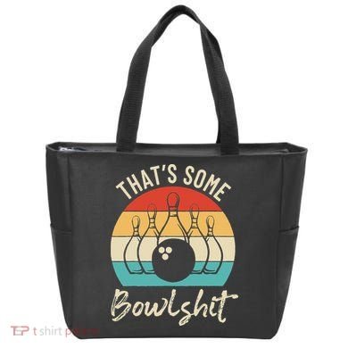 Bowling Thats Some Bowlshit Retro Bowling Lovers Bowler Bag