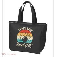 Bowling Thats Some Bowlshit Retro Bowling Lovers Bowler Tote Bag thumb 3