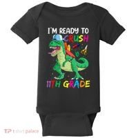 Back To School For Ready To Crush 11th Grade Rex Baby Bodysuit thumb 0