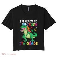 Back To School For Ready To Crush 11th Grade Rex Women's Crop Top Tee thumb 0