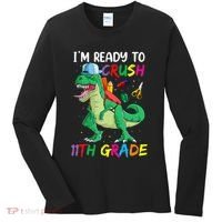 Back To School For Ready To Crush 11th Grade Rex Women's Long Sleeve Shirt thumb 0