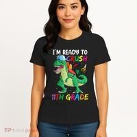 Back To School For Ready To Crush 11th Grade Rex Women's T-Shirt thumb 4