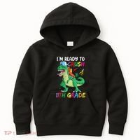 Back To School For Ready To Crush 11th Grade Rex Kids Hoodie thumb 0