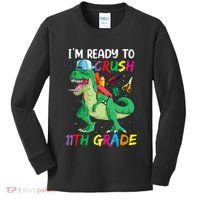 Back To School For Ready To Crush 11th Grade Rex Kids Long Sleeve Shirt thumb 0