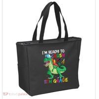 Back To School For Ready To Crush 11th Grade Rex Tote Bag thumb 2