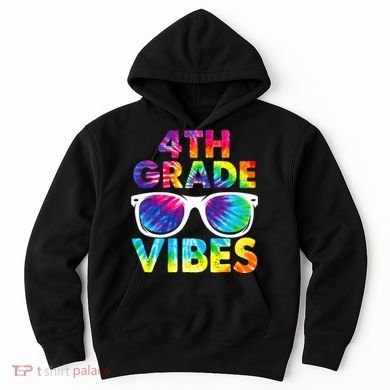 Back To School Funny 4th Grade Vibes First Day Teacher Hoodie