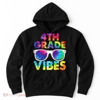 Back To School Funny 4th Grade Vibes First Day Teacher Hoodie thumb 0