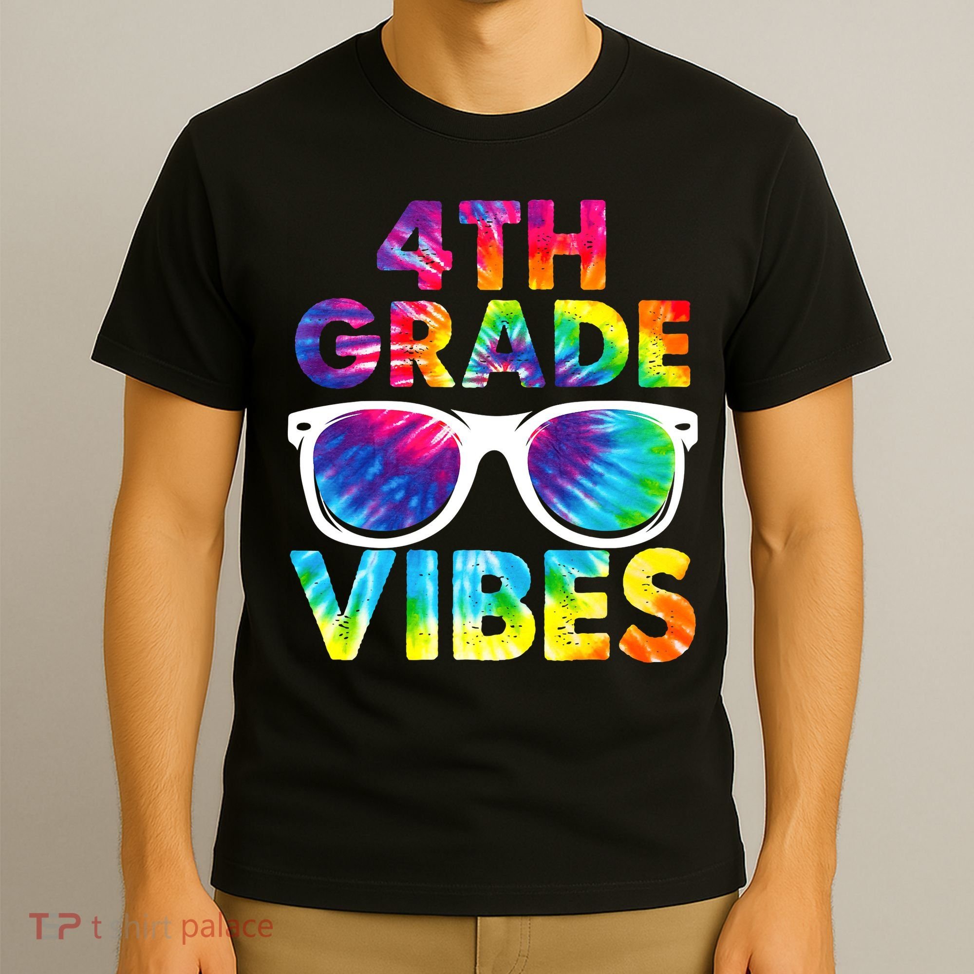 Back To School Funny 4th Grade Vibes First Day Teacher T-Shirt
