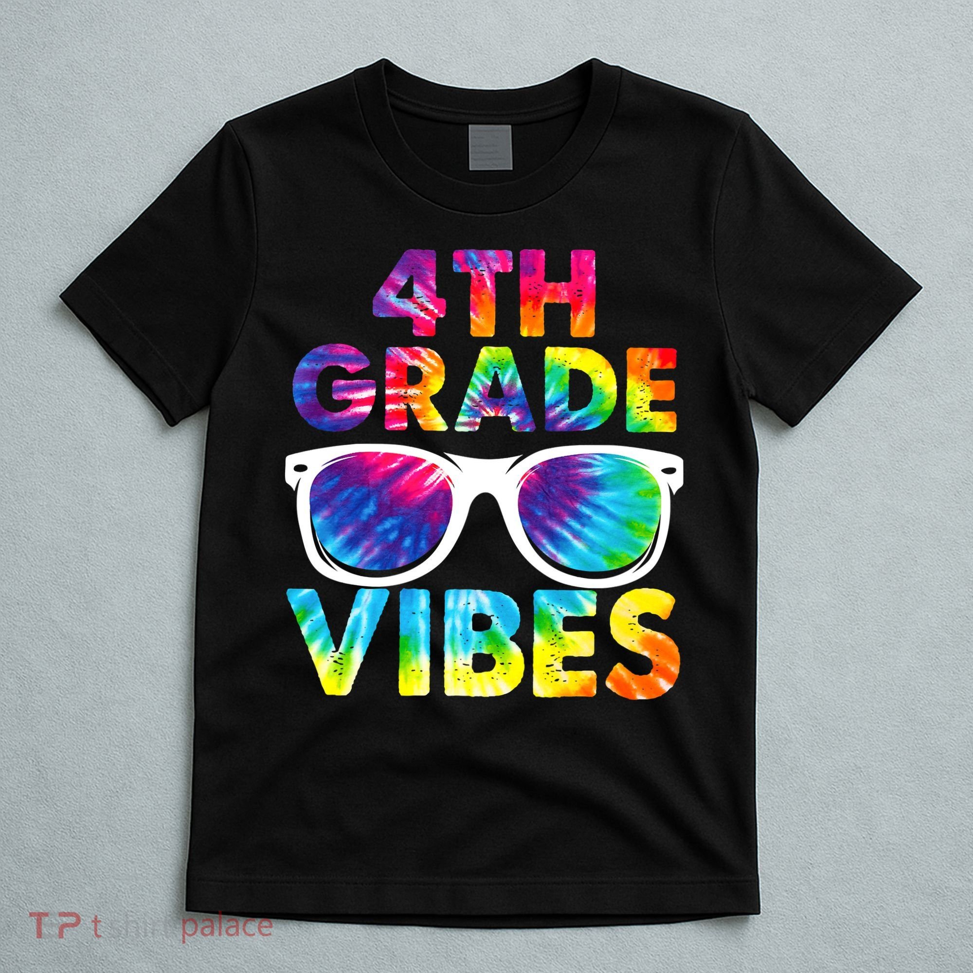 Back To School Funny 4th Grade Vibes First Day Teacher T-Shirt