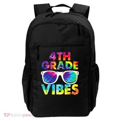 Back To School Funny 4th Grade Vibes First Day Teacher Backpack