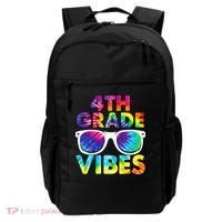 Back To School Funny 4th Grade Vibes First Day Teacher Backpack thumb 0