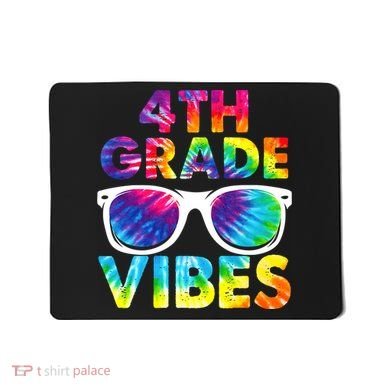 Back To School Funny 4th Grade Vibes First Day Teacher Mousepad