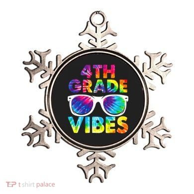 Back To School Funny 4th Grade Vibes First Day Teacher Ornament
