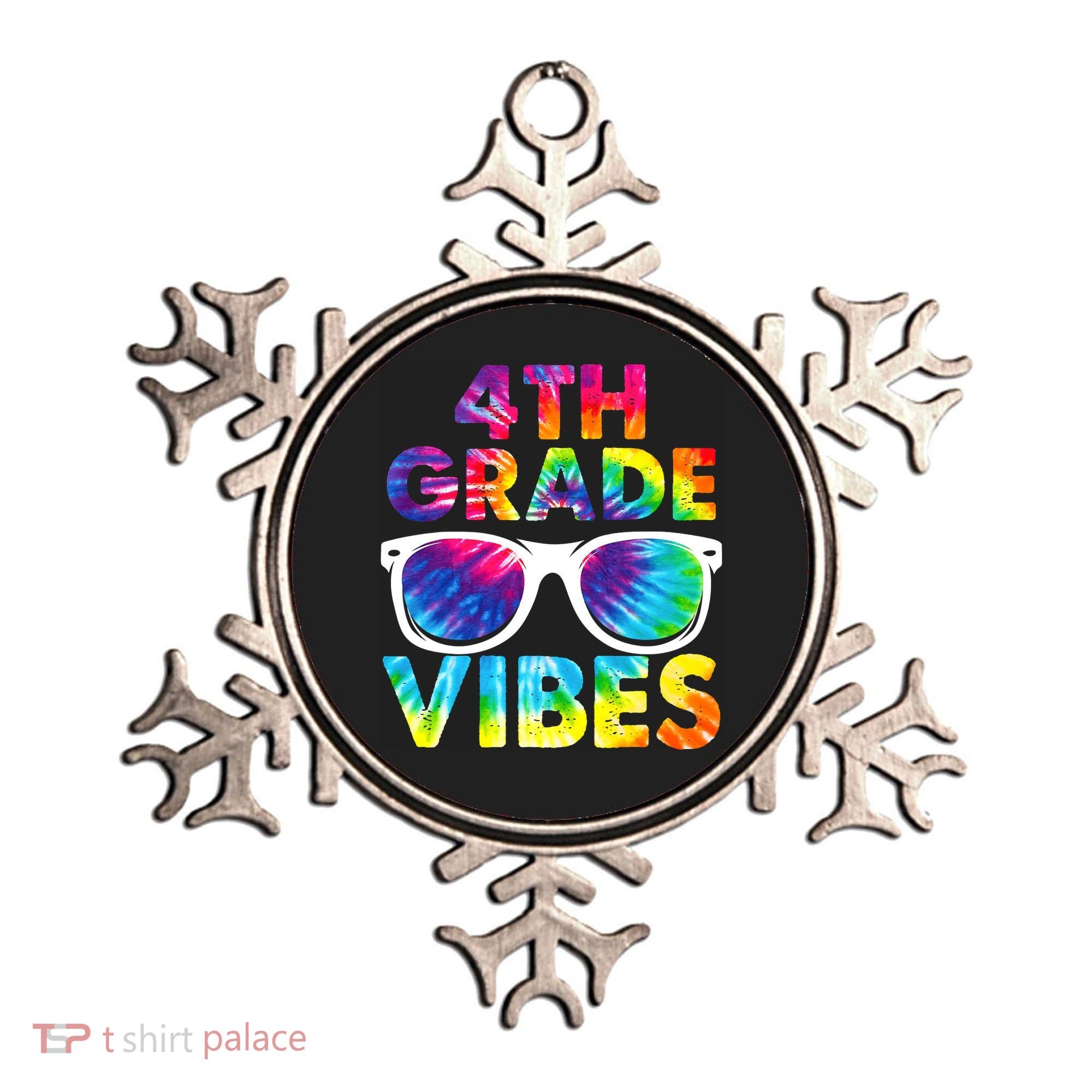 Back To School Funny 4th Grade Vibes First Day Teacher Ornament