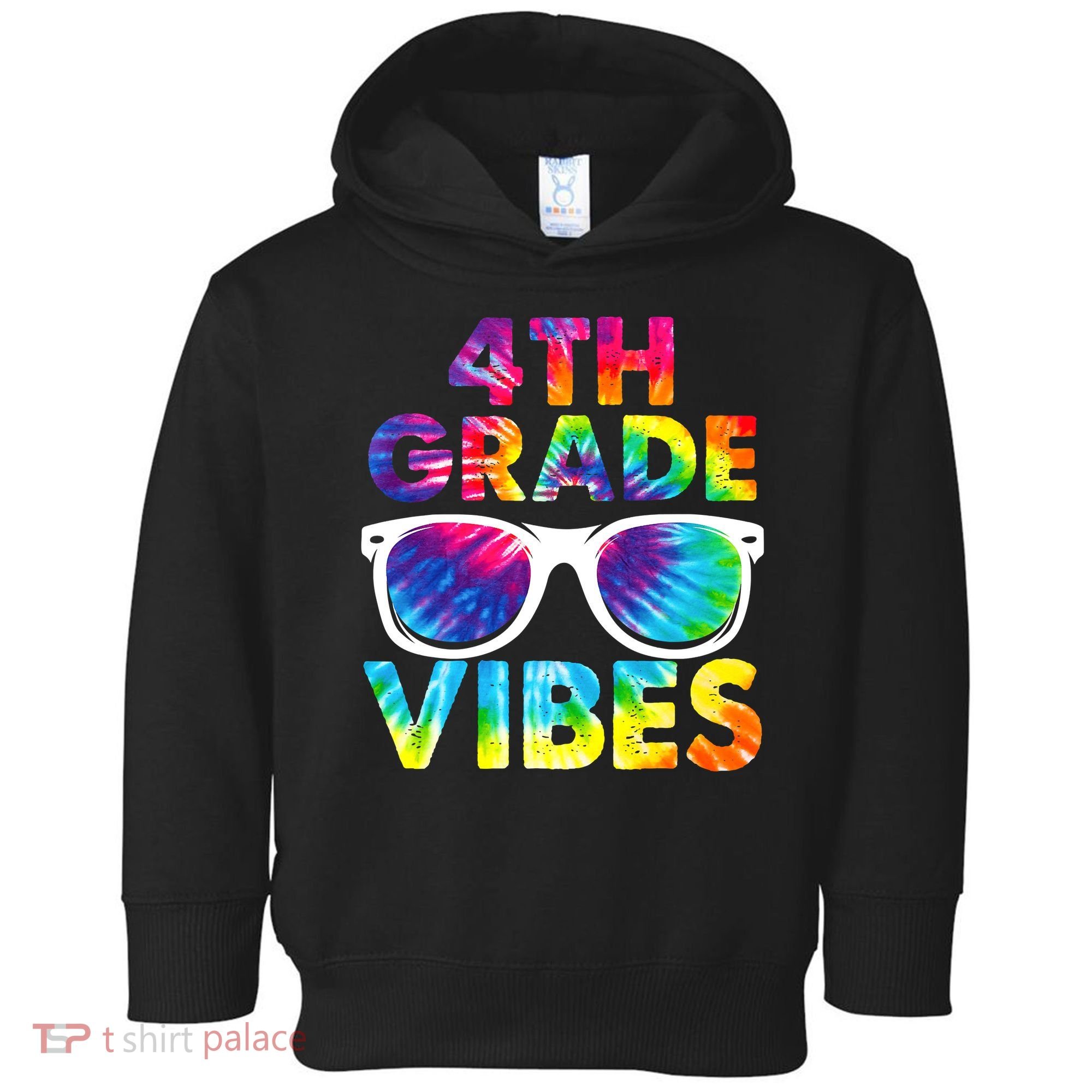 Back To School Funny 4th Grade Vibes First Day Teacher Toddler Hoodie