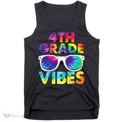 Back To School Funny 4th Grade Vibes First Day Teacher Tank Top