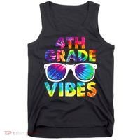 Back To School Funny 4th Grade Vibes First Day Teacher Tank Top thumb 0