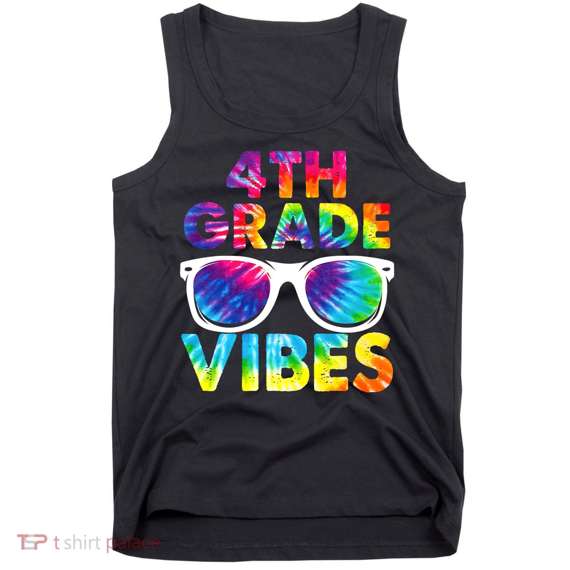 Back To School Funny 4th Grade Vibes First Day Teacher Tank Top