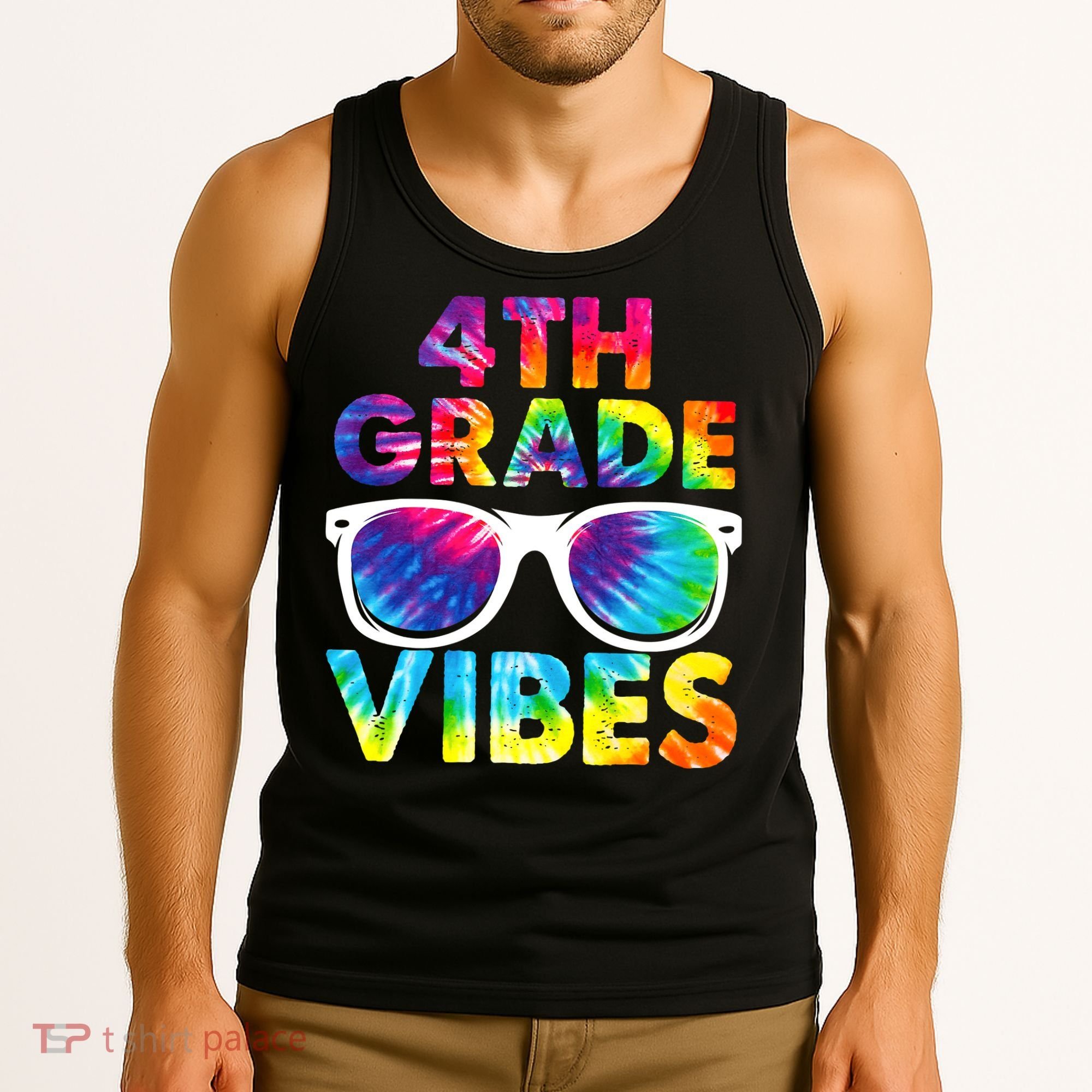 Back To School Funny 4th Grade Vibes First Day Teacher Tank Top