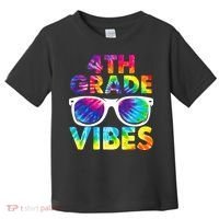 Back To School Funny 4th Grade Vibes First Day Teacher Toddler T-Shirt thumb 0